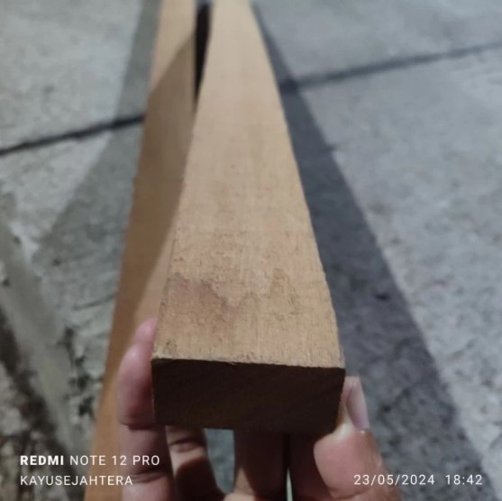 Kaso Bantalan Rangka Decking Lantai Kayu Bengkirai Ulin 3 x 5 x 100 - 400 cm