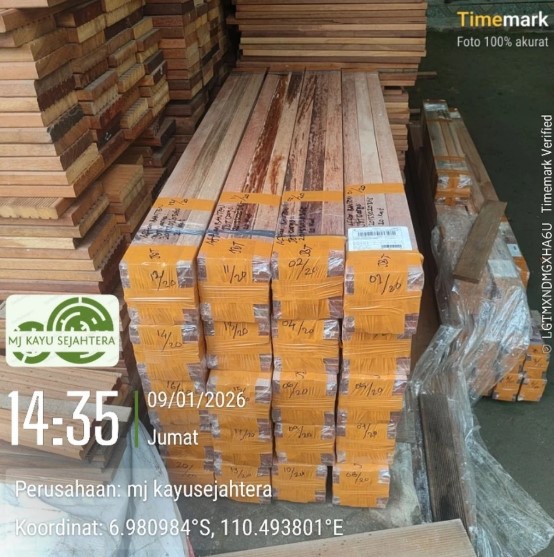 Foto Stik Kruing Kering Halus Siap Pasang 1,2 x 3,8 x 120 cm