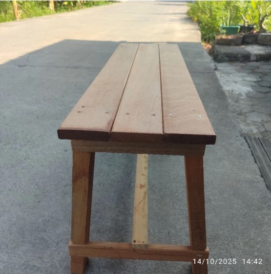 Foto Decking Kayu Bengkirai Polos Untuk Bangku Kursi 2x7x 160-190 cm