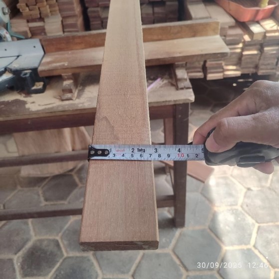 Decking Kayu Bengkirai Polos Untuk Bangku Kursi 2x7x 160-190 cm