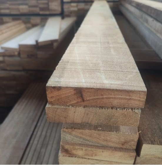 Papan Kayu Bengkirei Kalimantan Untuk Mebel Meja Kursi 2 x 10 x 150 cm