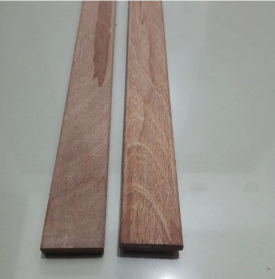 Foto Kayu Reng Lis Kayu Bengkirai Dekorasi Dinding Serutan Halus Siap Pasang