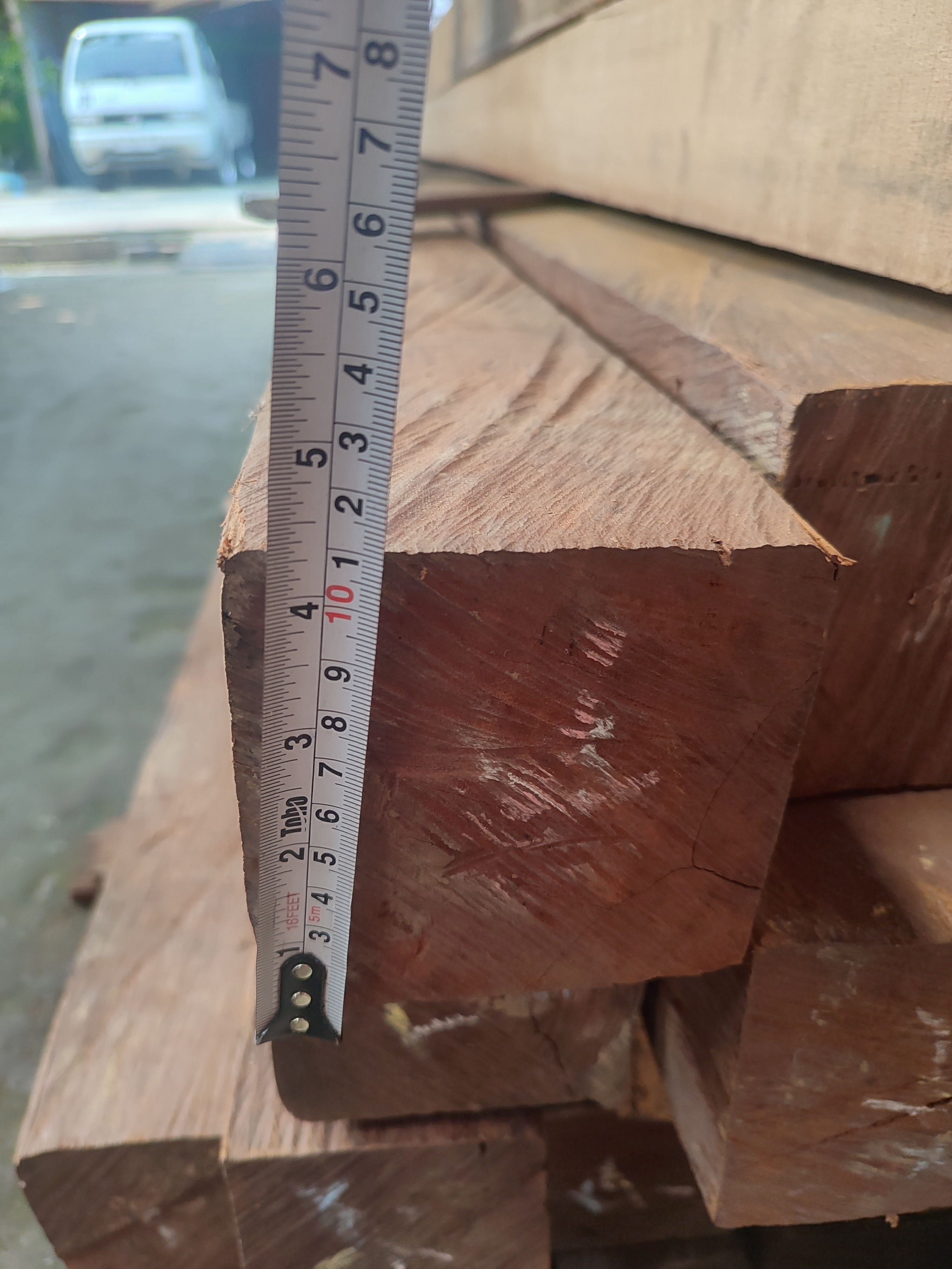 Foto Balok Kayu Ulin Asli Kalimantan 10 x 10 x 400 cm