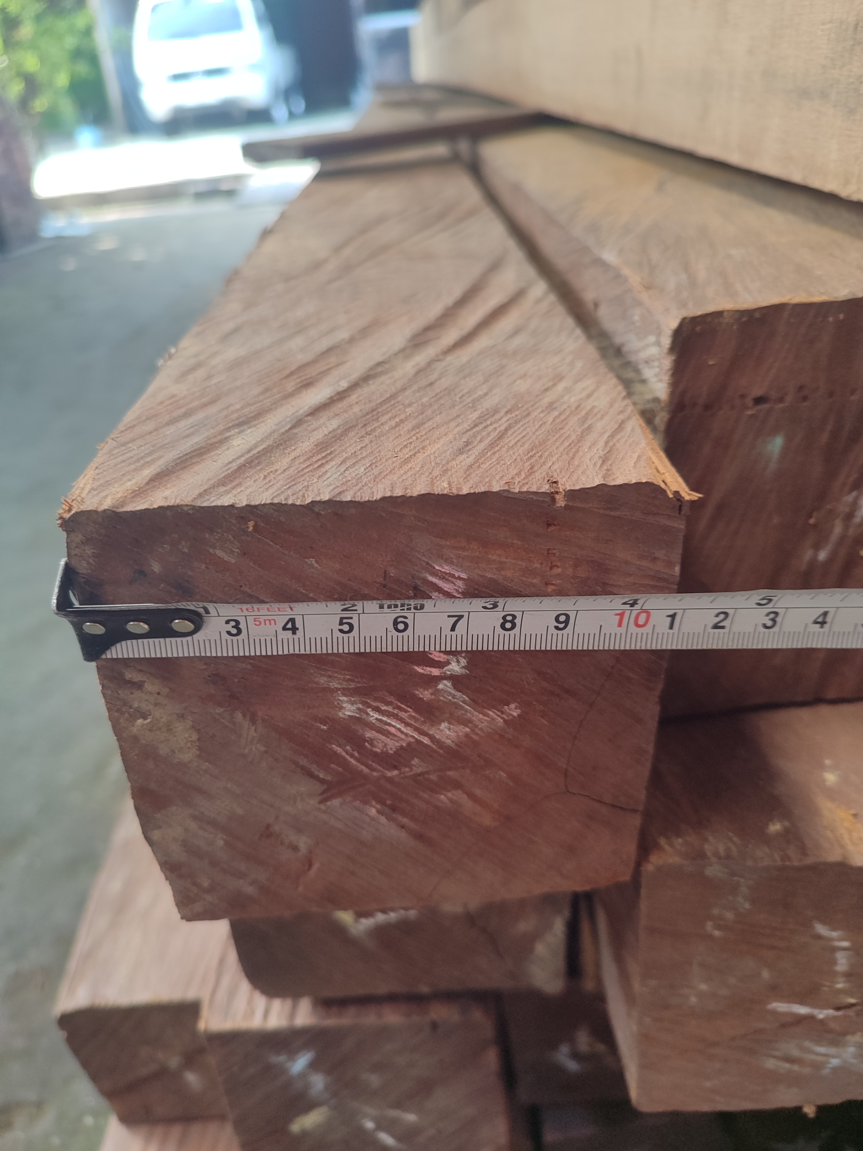 Foto Balok Kayu Ulin Asli Kalimantan 10 x 10 x 400 cm